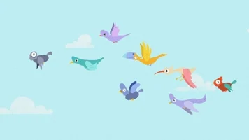 pajaros de colores